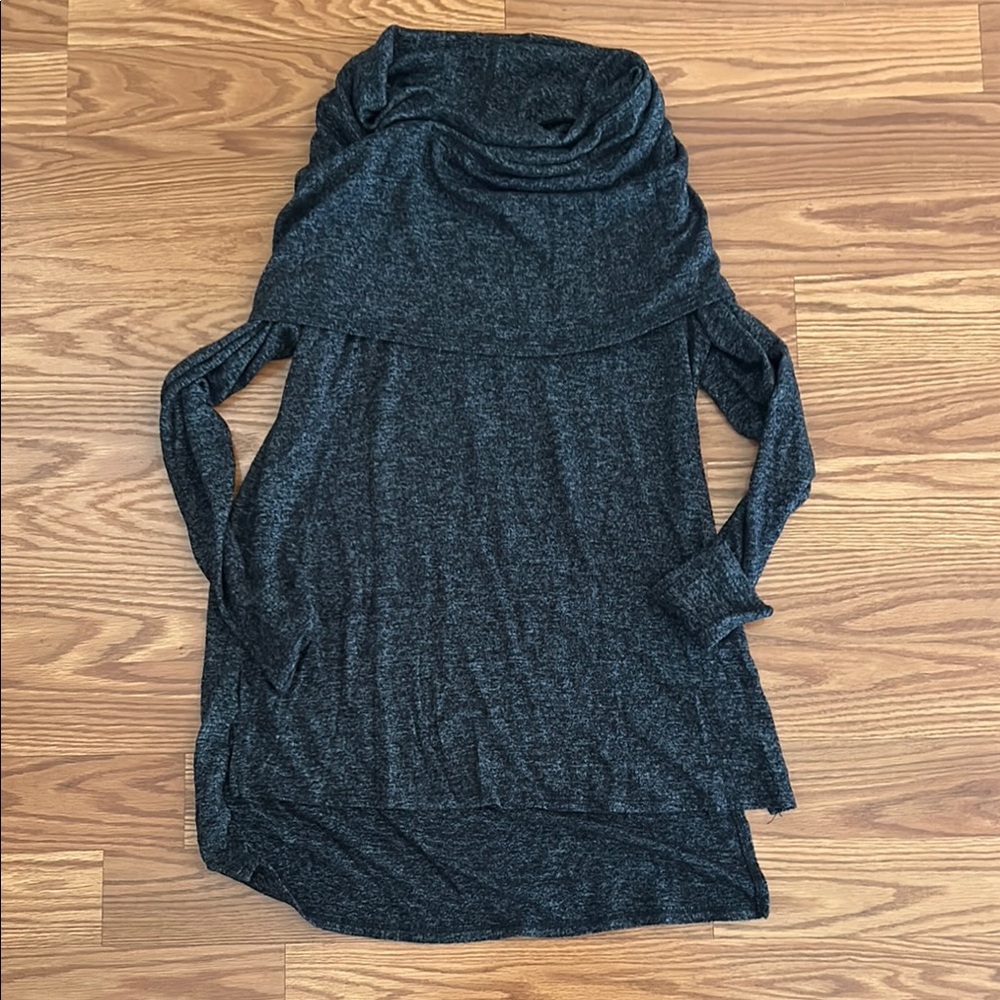 Gibson Charcoal Cowl Neck Sweater